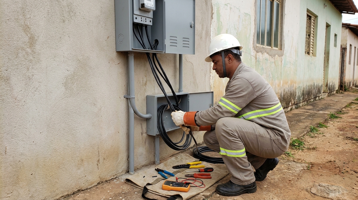 Troca de padrao de energia em Presidente Prudente‑SP
